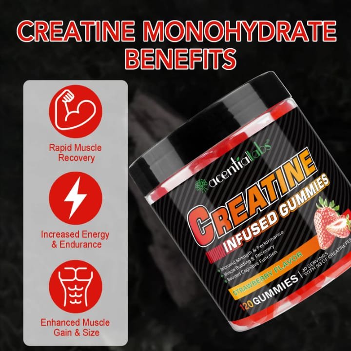 2 in 1 Creatine Gummies Containing 120pcs